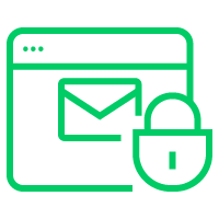 Icon symbolizing email security and web content filtering for businesses