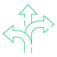 Icon symbolizing flexible IT services for businesses