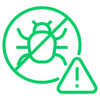 Icon symbolizing zero-hour antivirus and anti-malware threat protection